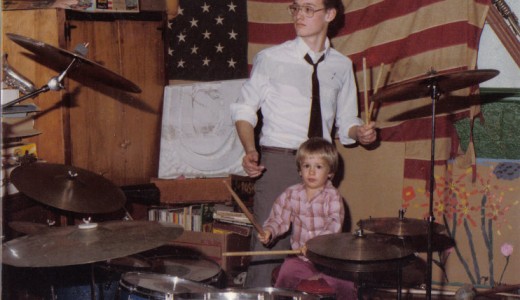 Dave (age 3) w/his Uncle Fred